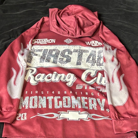 Champion Kids Racing Club Hoodie - Burgundy - Picture 1 of 3